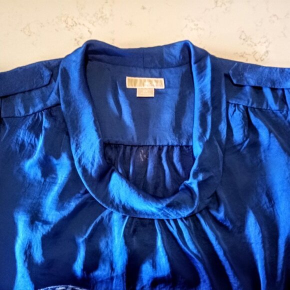 Michael Kors Cobalt Blue Scoop Neck Top NWT - Picture 3 of 8